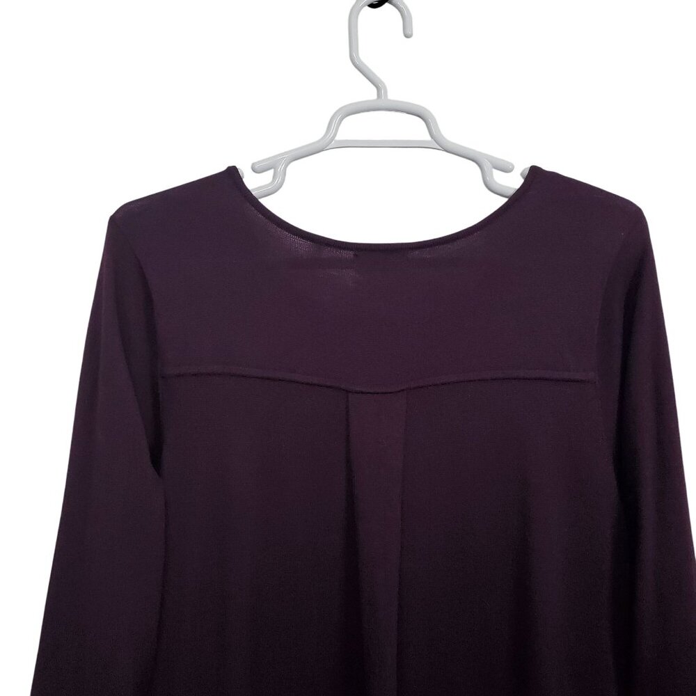 Tahari Woman 2X Top Light Knit Tunic Stretch Rayon Blend Casual Chic Minimalist - Picture 8 of 12